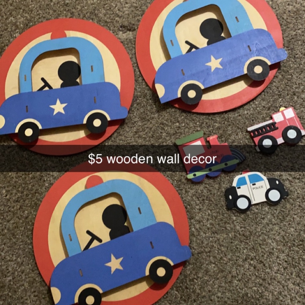 Wooden Car bedroom decor for kids